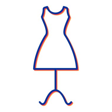 Elbise. Web simgesi basit illüstrasyon