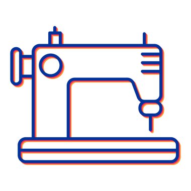 Dikiş makinesi simgesi vektör çizimi