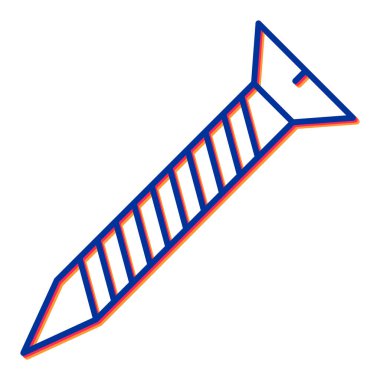 Roket. Web simgesi basit illüstrasyon