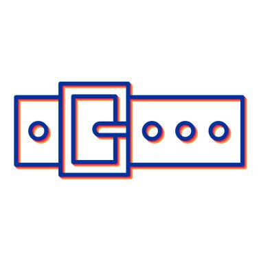 Modern b 'nin vektör illüstrasyonu eksik simgesi