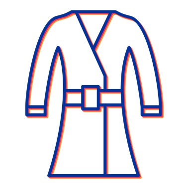 ceket web simgesi basit tasarım illüstrasyonu