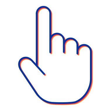 el imleci simgesi, vektör çizim