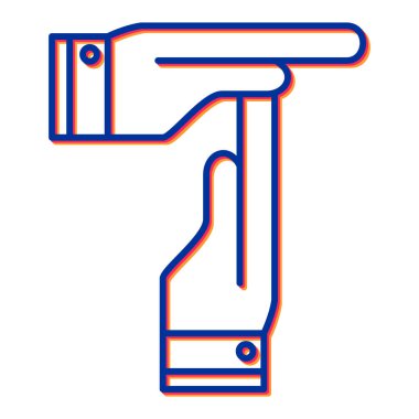 Bir su musluğu simgesinin vektör çizimi