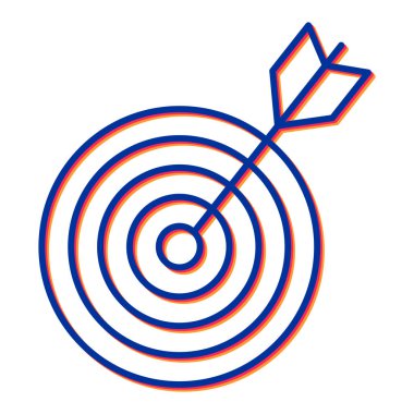 hedef simge vektör illüstrasyonu