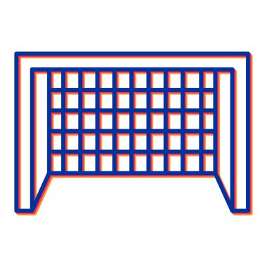 futbol ikonu vektör illüstrasyonu