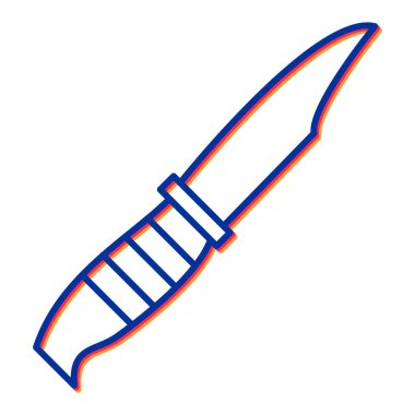 kılıç simgesi vektör illüstrasyonu