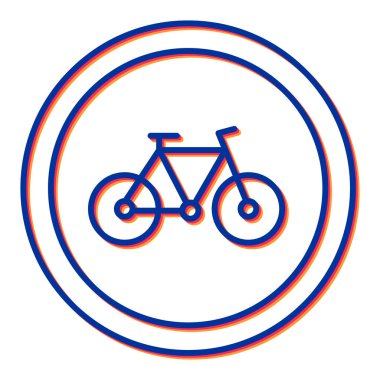 bisiklet ikonu vektör illüstrasyonu
