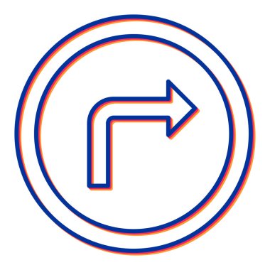 ok simgesi vektör illüstrasyonu