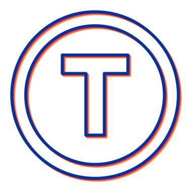 p harfi vektör illüstrasyonu