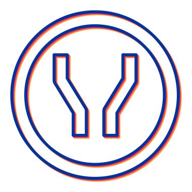 Bir b eksikliği simgesinin vektör çizimi