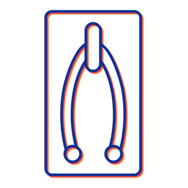 Modern b 'nin vektör illüstrasyonu eksik simgesi