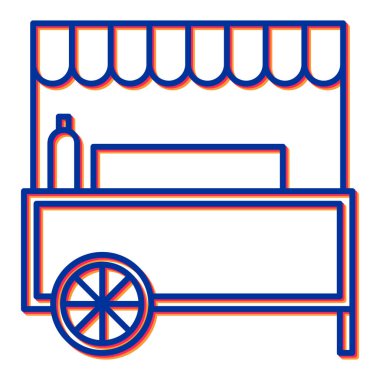 Dükkan. Web simgesi basit illüstrasyon