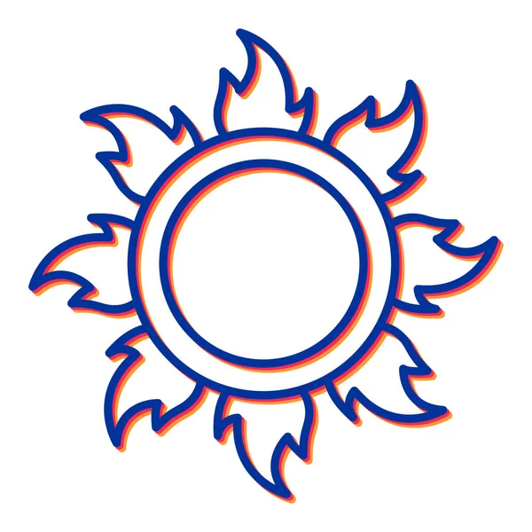 Sun Icon矢量图解 — 图库矢量图片