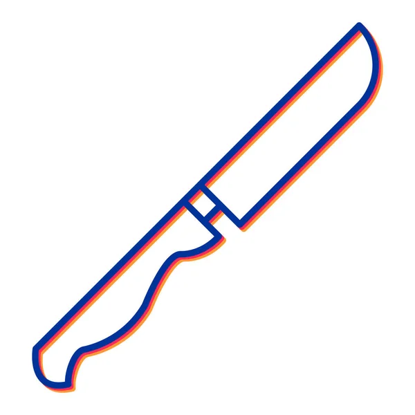 Illustration Vectorielle Une Icône Couteau — Image vectorielle