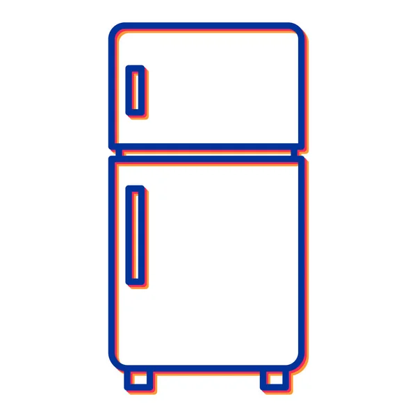 Современная Иллюстрация Вектора Холодильника — стоковый вектор