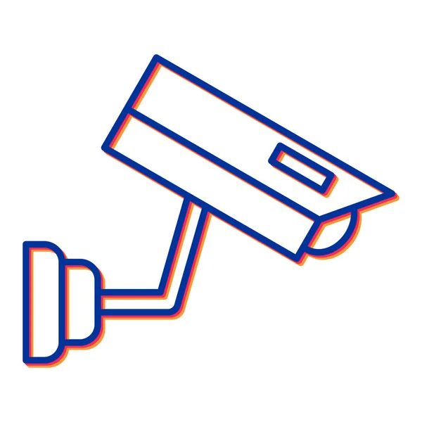 Cctv Icono Cámara Símbolo Del Sistema Seguridad Ilustración Vectorial — Vector de stock