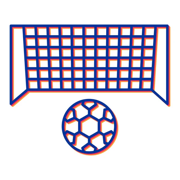 Fußball Ikone Vektor Illustration Design — Stockvektor