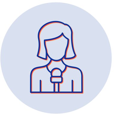 Kadın simgesinin vektör illüstrasyonu