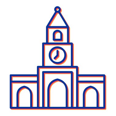 Kilise Binası simgesi. vektör çizim