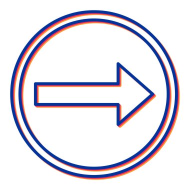 ok simgesi vektör illüstrasyonu