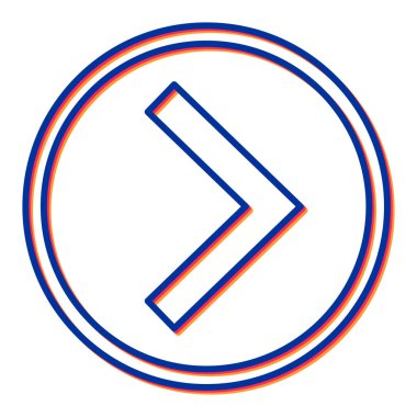 ok simgesi vektör illüstrasyonu