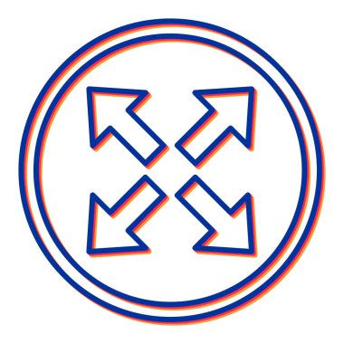 ok simgesi vektör illüstrasyonu