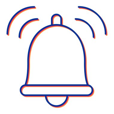 Zil. Web simgesi basit illüstrasyon