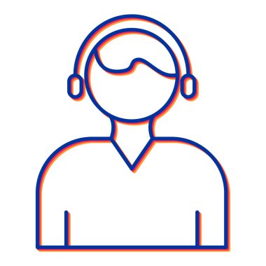 avatar. Web simgesi basit illüstrasyon