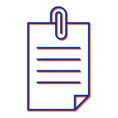 Not ve kalem ikonu vektör illüstrasyon tasarımlı pano