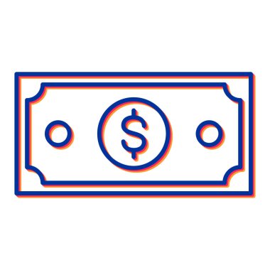 Para için. Web simgesi basit illüstrasyon
