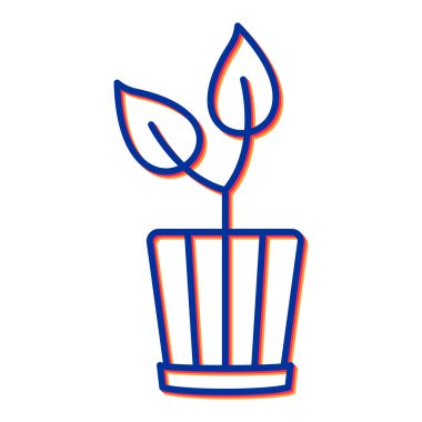 bitki simgesi vektör illüstrasyonu