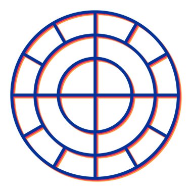 hedef simge vektör illüstrasyonu