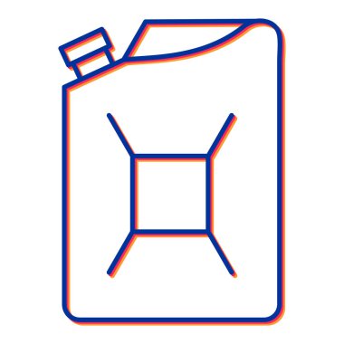 Yağ pompası ikonu. Web için gaz teneke kutu vektör simgelerinin basit çizimi