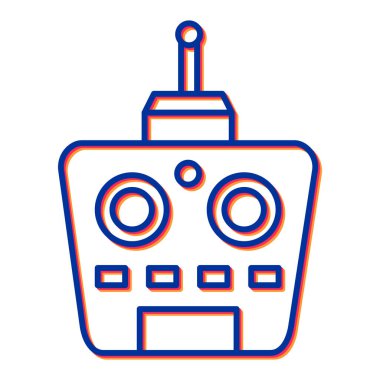 Oyun çubuğu ikonu vektörü. Sunum için joystick 'i özetle.