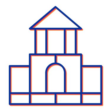 Bina. Web simgesi basit tasarım