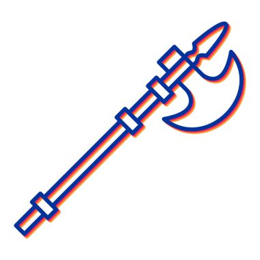 Kılıç simgesi. vektör illüstrasyonu