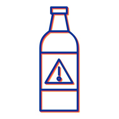 Bir şişe bira ikonunun vektör çizimi