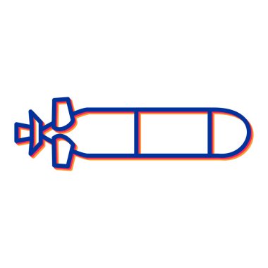 Bomba bağlantısı ikonu. Web için kurdele vektör çizgisi simgelerinin özet çizimi