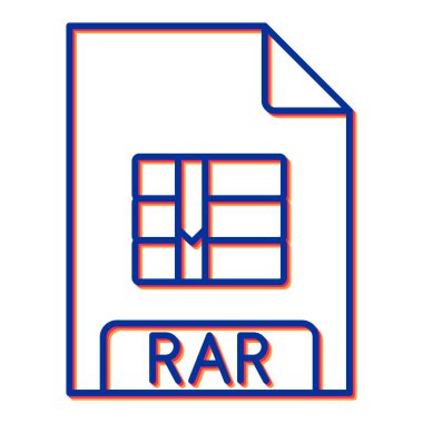 dosya biçimi simgesi, vektör illüstrasyonu