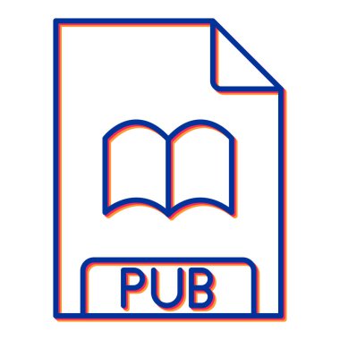 Dosya biçim simgesinin vektör illüstrasyonu