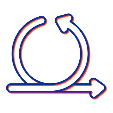 ok simgesi vektör illüstrasyonu