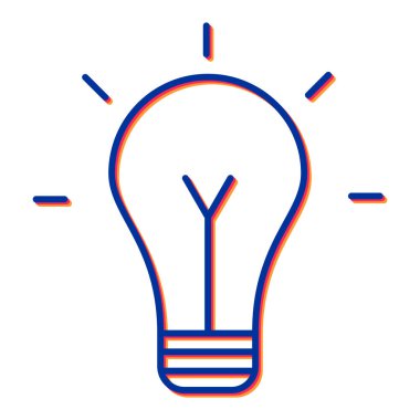 Bir fikrim var. Web simgesi basit illüstrasyon