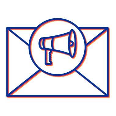 Posta simgesinin vektör illüstrasyonu