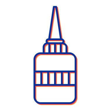 Güzel renkli bir bina simgesinin vektör çizimi