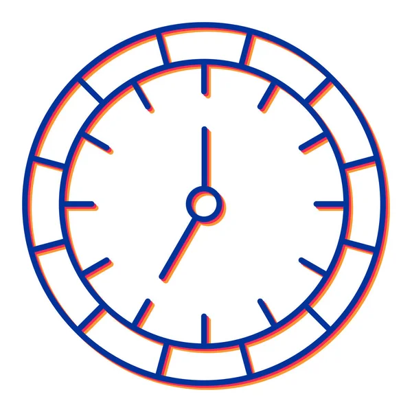 Reloj Icono Vector Ilustración — Archivo Imágenes Vectoriales