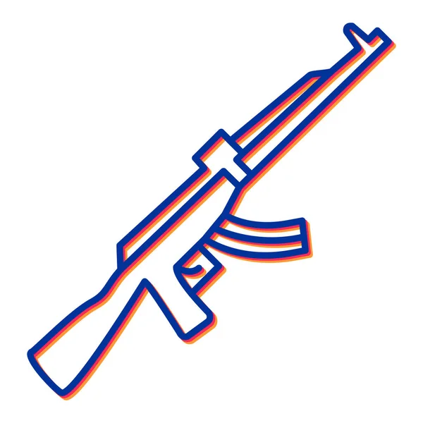 Ícone Arma Militar Ilustração Vetorial —  Vetores de Stock