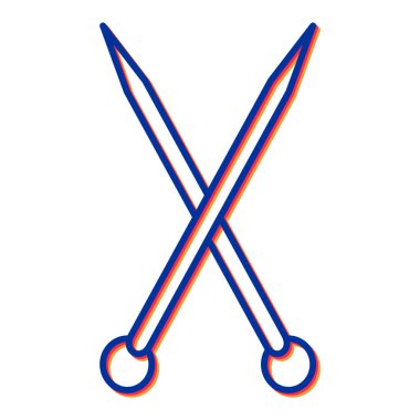 çapraz kılıçların vektör illüstrasyonu