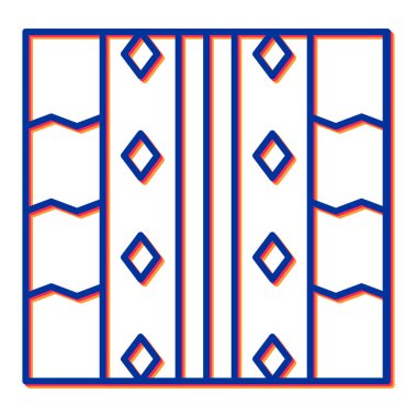 Modern b 'nin vektör illüstrasyonu kare ikonundan yoksun