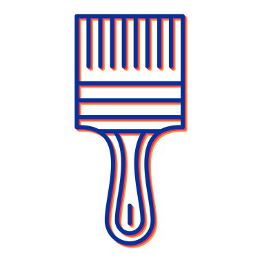 boya fırçası ikonu. vektör illüstrasyonu