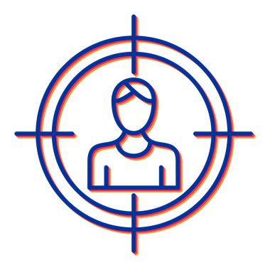 hedef simge vektör illüstrasyonu